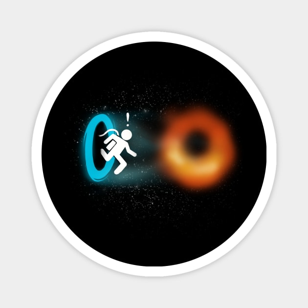 Black portal Video Game - Black Hole Physics - Funny Space Magnet by BlancaVidal